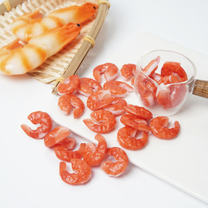 PVC Simulated Shrimp Model DIY Food Toy Noodle Bowl Accessories, Fake Shrimp Props, <b>Millet</b> Shrimp Play Food Toy Accessories - Product Image 3