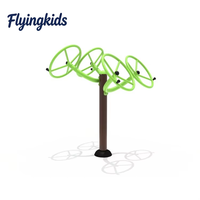 Flyingkids Machine de torsion de taille pour trois personnes en acier inoxydable pour enfants, équipement de fitness sportif d'extérieur pour parc