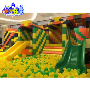 Toboggans gonflables sur le thème de la forêt pour enfants, équipement de jeu intérieur, trampoline, <span class=keywords><strong>piscine</strong></span> à balles, taille personnalisée pour centre commercial - Product Image 6