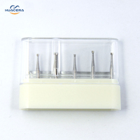 Huacera FG35 pièce à main haute vitesse fraise dentaire dentisterie mèches de routeur en carbure de tungstène prix compétitif pour polir les fraises dentaires