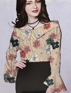 ชุดเดรสสตรีพิมพ์ลายผ้า5% โพลีเอสเตอร์95% น้ำหนักเบาผ้าสแปนเด็กซ์4ทาง - Product Image 6