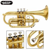 Trompette professionnelle avancée en laiton, clé Bb, haute performance pour la scène et l'studio de musique