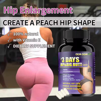 Capsules Premium pour l'amélioration des fesses : Pilules pour un lifting des hanches et des fesses en 3 jours, favorisant la croissance, le lifting et le raffermissement des fessiers, capsules pour des hanches plus volumineuses