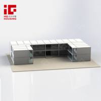 Maison Modulaire Préfabriquée Temporaire de 20 Pieds, Maisonnette Mobile Démontable, Conteneur Portable, Maison Modulaire, Camp de Travailleurs