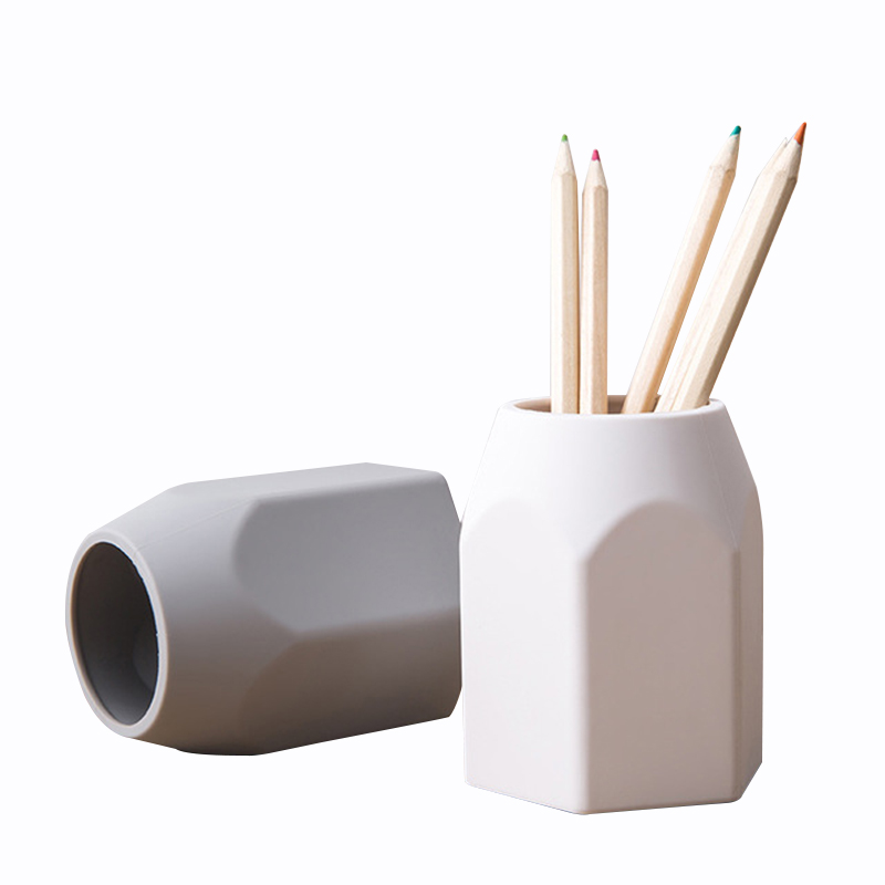 Оптовая продажа, держатели для карандашей из пищевого силикона, профессиональный Защитный Настольный держатель для ручек