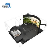 Simulador de Vuelo JiaYi VR Sin Gafas, Simulador de Movimiento de Montaña Rusa 3D para Interiores/Exteriores, Más de 700 Juegos de Realidad Virtual, Capacidad Personalizable
