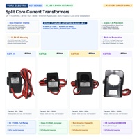 Prêt à expédier : Transformateur de courant à noyau divisé YORA KCT-36, 400/5A, fenêtre de 36 mm, classe 0.5, capteur de courant AC, livraison rapide
