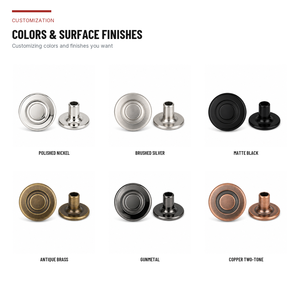 Fabricant vietnamien de boutons et rivets vintage personnalisés pour jeans, attaches en denim de couleur personnalisée pour jupes et shorts - Product Image 5