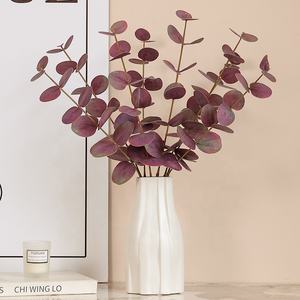 Luxe mariage maison jardin décor élégant vert eucalyptus <span class=keywords><strong>plante</strong></span> artificielle extérieur fenêtre affichage Arrangement en plastique - Product Image 5
