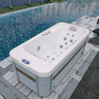 Jets de massage de luxe Baignoire spa à remous 1 ~ 5 personnes Spa extérieur moderne Jacuzzier Spa avec Balboa Gecko JOYONWAY
