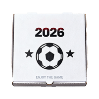 Boîtes à pizza pliables robustes HuiLong personnalisées avec éléments de football, service OEM/ODM, prix de gros, tailles et couleurs sur mesure
