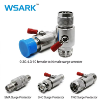 Protector contra sobretensiones RF de 4.3-10 hembra a N macho, protector coaxial contra rayos de 0-3GHz, en stock, envío rápido, venta directa de fábrica