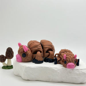 Mini figurines de vache Gob pour bébé, statues de vache mignonnes à collectionner pour la décoration de bureau et d'étagère, figurines d'animaux Kawaii pour adolescents et adultes - Product Image 4