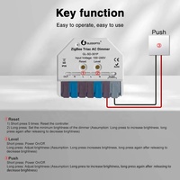 Gledopto Módulo de atenuación LED de CA inteligente Ultra- Mini 100 ~ 240V Atenuadores ZigBee con compatibilidad con Alexa