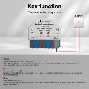Gledopto Módulo de atenuación LED de CA inteligente Ultra- <span class=keywords><strong>Mini</strong></span> 100 ~ 240V Atenuadores ZigBee con compatibilidad con Alexa - Product Image 4