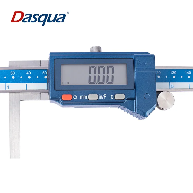 Цифровой измерительный Калибр Dasqua из нержавеющей стали с разрешением 10-150 мм, 11-200 мм, 12-300 мм, 0,01 градусов, внутренний паз, метрология