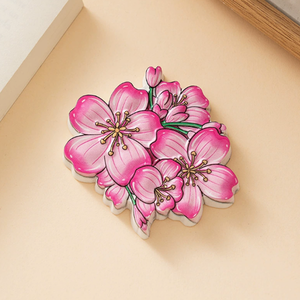 Magneti per Frigorifero in Resina 3D con Fiori, Design Botanici Assortiti (<span class=keywords><strong>Girasole</strong></span>, Rosa), Personalizzazione OEM di Logo e Confezione, Decorazione per la Casa - Product Image 3