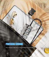 Hub USB 3.0 7 ports 5 Gbps avec câble de 0,3 m ou 1,2 m, indicateur LED et interrupteurs individuels marche/arrêt pour ordinateur portable, PC, téléphone portable, appareil photo