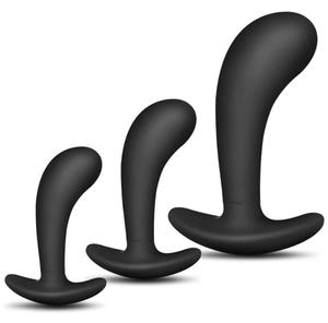 Kit de Entrenamiento con Tapones Anales de Silicona para un Uso Cómodo a Largo Plazo, Paquete de 3, Juguetes Sexuales para Hombres, Mujeres y Adultos - Product Image 1