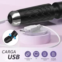 Leistungsstarker AV-Stimulator für Frauen: Klitoris- und G-Punkt-Massagegerät, USB-betrieben, manuelle Steuerung