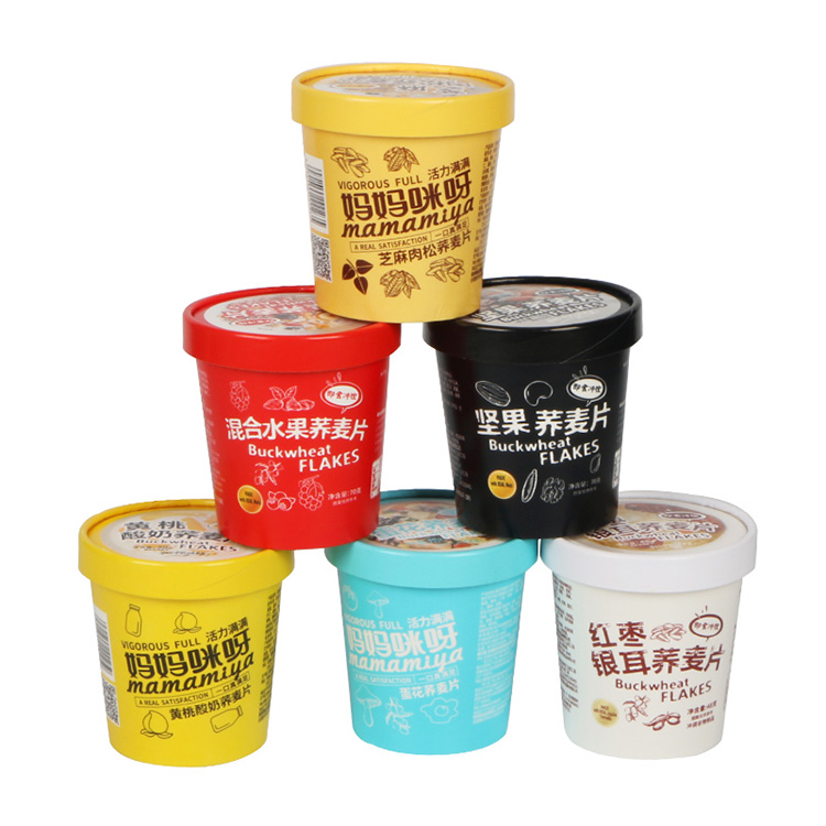 custom logo printed 26oz paper soup bowl food grade leakproof container