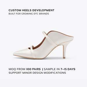 Chaussures de mariée BUSY GIRL WD31 – Mules à bout pointu avec <span class=keywords><strong>bride</strong></span> – Talons élégants pour mariée – Fournisseur personnalisé – Faible MOQ - Product Image 1