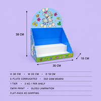 Présentoir de Comptoir Portable Personnalisé avec Impression de Logo, Support de Vente au Détail Moderne Pliable en Carton pour Marque-pages, Idéal pour Magasins et Tables