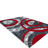 Tapis d'entrée en polypropylène doux et moelleux, antidérapant, à poils moyens, pour chambre, salon et décoration intérieure