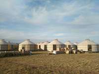 Yourte de luxe en bois, dôme étanche, mongol