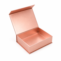 Boîtes cadeaux magnétiques en or rose de luxe personnalisées Kexin avec des matériaux recyclés et un design de logo personnalisé pour l'emballage de produits haut de gamme