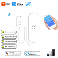 Kontrol Aplikasi Wi-Fi Cerdas Sensor Kebocoran Air Detektor Tingkat Alarm Suara Dioperasikan dengan Baterai Desain Bar Monitor Jarak Jauh IOS/Android