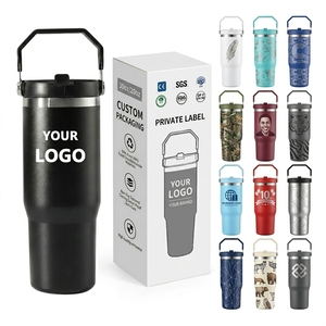Tumbler mimetico stampato <span class=keywords><strong>UV</strong></span> da 30 once con manico in paglia per auto tazza creativa da viaggio all'aperto tazza da caffè bicchiere bottiglia d'acqua - Product Image 4
