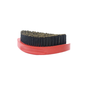 Brosse à cheveux en bois naturel pour homme <span class=keywords><strong>LANSKY</strong></span>, poils de sanglier, forme ovale, type laser populaire, brosse à cheveux pour le visage, vague 360 - Product Image 5