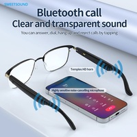 Lunettes audio intelligentes sans fil avec commande tactile, lecture de musique, Bluetooth, lecteur de musique intégré