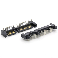 Conector SATA Macho de 22 Pines Tipo SMT SASA 7+15P Conector Macho para Soldar