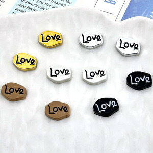 Colorful Resin Love Letter DIY Jewelry Accessories For Hair <b>Clips</b> Phone Case Patches Hat Ornaments Fashion Crafts - Product Image 2