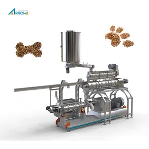 Dry animal pet dog food pellet making processing extruder machine pet food production line pets dog feed pellets processing