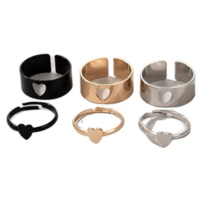 Trendy Gold Schmetterlings ringe für Frauen Männer Liebhaber Paar Ringe <span class=keywords><strong>Set</strong></span> Freundschaft Verlobung Hochzeit Offene Ringe 2024 Schmuck - Product Image 1