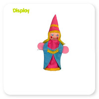 Ensemble de marionnettes royales en bois de 4 pouces pour enfants, marionnettes de doigt et de ventrilogie pour jeux d'imitation