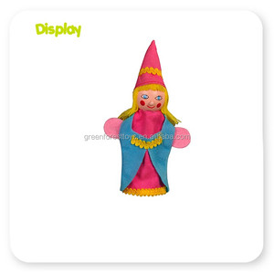 Ensemble de marionnettes de royauté <span class=keywords><strong>en</strong></span> <span class=keywords><strong>bois</strong></span> Vivid 4 pouces pour enfants semblant marionnettes de <span class=keywords><strong>ventriloque</strong></span> à doigt - Product Image 5