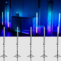 Lumière de fête RGB étanche IP65 : Lampe de table de scène LED contrôlée par DMX512 avec boîtier PC 24V