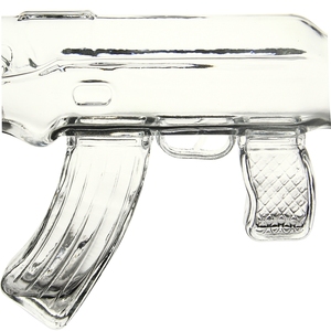 Bouteille de carafe en verre en forme de fusil AK-<span class=keywords><strong>47</strong></span> unique, vente flash en ligne, ensemble de carafe à whisky avec verres à liqueur - Product Image 5
