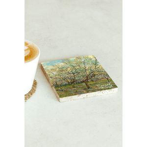 Vincent <b>Van</b> Gogh Series Single Stone Coaster 9cm Square Design for Business Cup <b>Mat</b> Gift or Promotion - Product Image 2