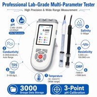 Analyseur d'eau multiparamètres de qualité professionnelle pour laboratoire, précision pH 0,002, conductivité, TDS, ORP, salinomètre avec logiciel PC