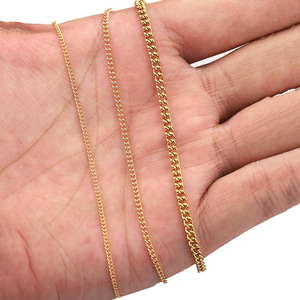 Chaîne torsadée Aceworks NCS51352 Fashion en acier inoxydable plaqué or 18 carats |   Accessoires de bijoux durables : Collier, Bracelet, Chaîne de cheville DIY - Product Image 4