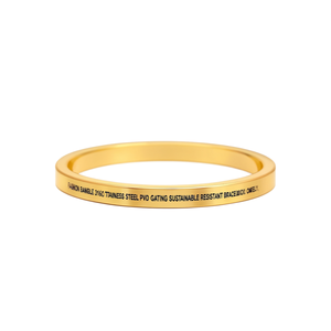 กำไลข้อมือแฟชั่น สแตนเลสสตีล 316L ชุบทอง PVD ทนทาน เป็นมิตรต่อสิ่งแวดล้อม - Product Image 2