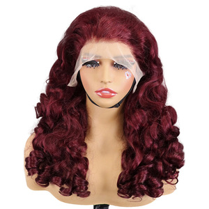 Peluca sin pegamento de 300% de densidad, con cabello humano real, estilo suelto y voluminoso, muy vendida en Europa y América. - Product Image 3