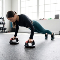Barre de pompes rotative à 360 degrés en ABS pour la maison – Équipement d'entraînement de force de haute qualité pour hommes et femmes – Entraînement des abdominaux