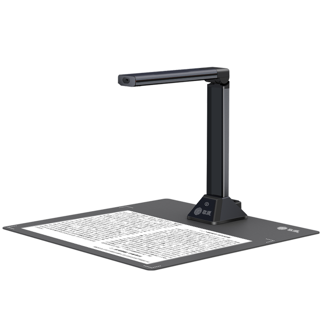 High Resolution 26MP Book Scan Curved Surface Flattening Portable USB Stock Document Scanner HES-2603 Overhead