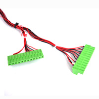 Câble de distribution d'alimentation personnalisé, prise DC, paire torsadée, bornier 14 broches, fil rouge et noir, multi-connecteur, chargeur OEM